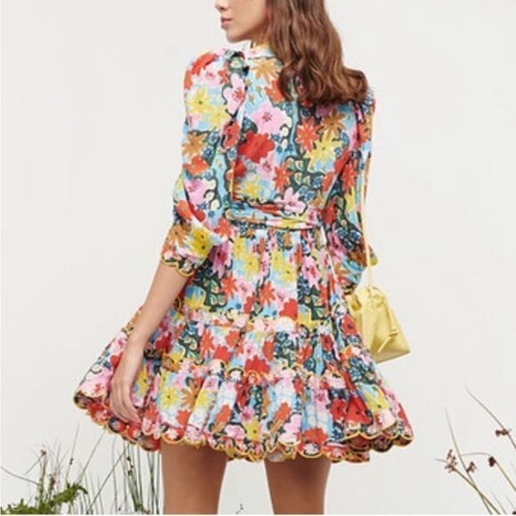 Celia B Aila Floral Tiered Mini Dress - Picture 3 of 9